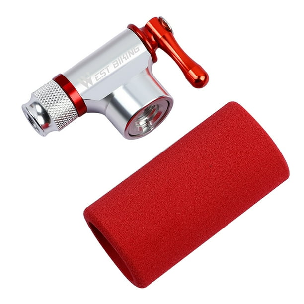 WEST BIKING Mini Bicycle Pump Aluminum MTB Bike CO2 Inflator for Basketball